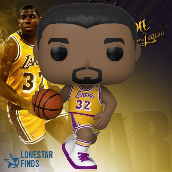 Funko POP! NBA Basketball Legends Magic Johnson Hardwood Classics LA Los Angeles - Picture 1 of 7